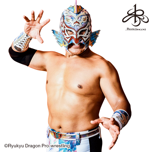 琉球ドラゴンプロレス グルクンマスク選手HG応援用マスク2枚+子供用応援マスク グルクンマスク | 琉球ドラゴンプロレスリング